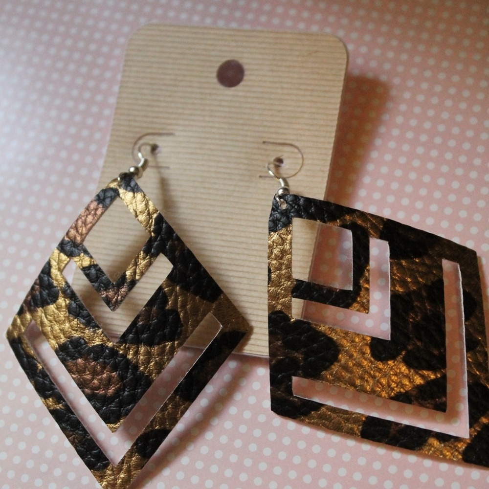 Faux Leather Earrings